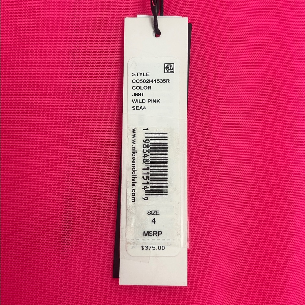 New Alice and Olivia Charra vegan leather dress - Picture 8 of 16